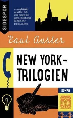 Omslag: "New York-trilogien" av Paul Auster